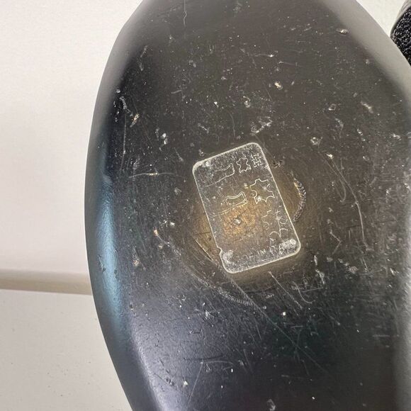 Giuseppe Zanotti Malika Black Leather Glitter Cap Toe Ballet Flats - Picture 6 of 7